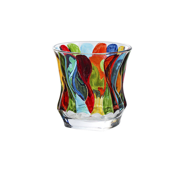 Enamel Colourful Whisky Glass Drinking Tumbler Glassware & Drinkware