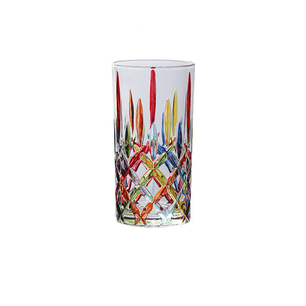 Enamel Colourful Whisky Glass Drinking Tumbler Glassware & Drinkware