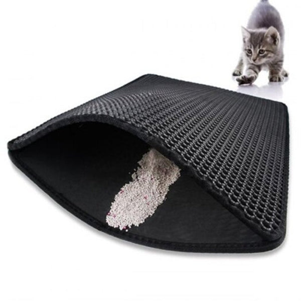 Eva Pet Dog Waterproof Cat Litter Mat Black Litter Trays