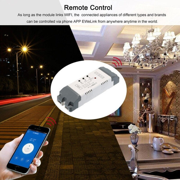 Smart Wifi Switch Universal Module 2Ch Ac85 250V Wireless Timer Phone App Remote Control Compatible With Remote Controls