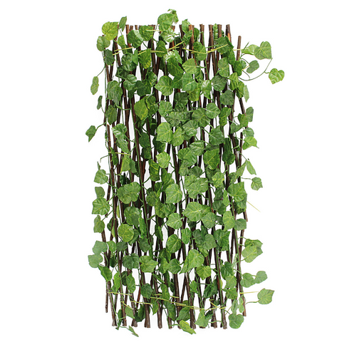 Expandable Artificial Ivy Leaf Fence Garden Patio Decorations Screen Trellises