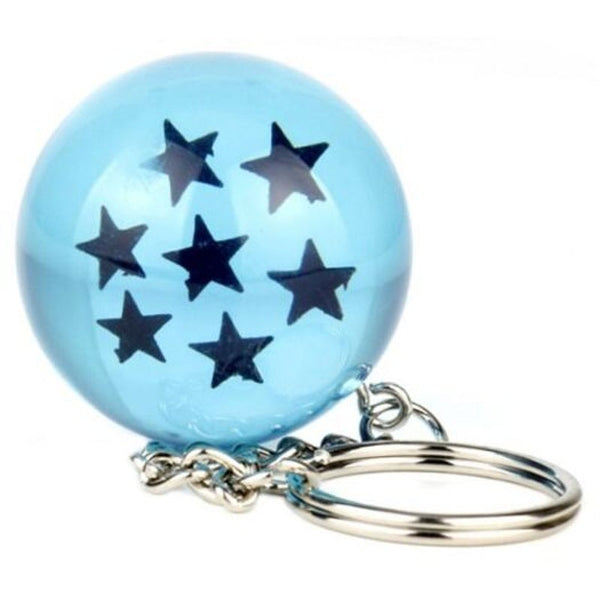 Exquisite Crystal Balls Key Chain Blue 7 Keyrings