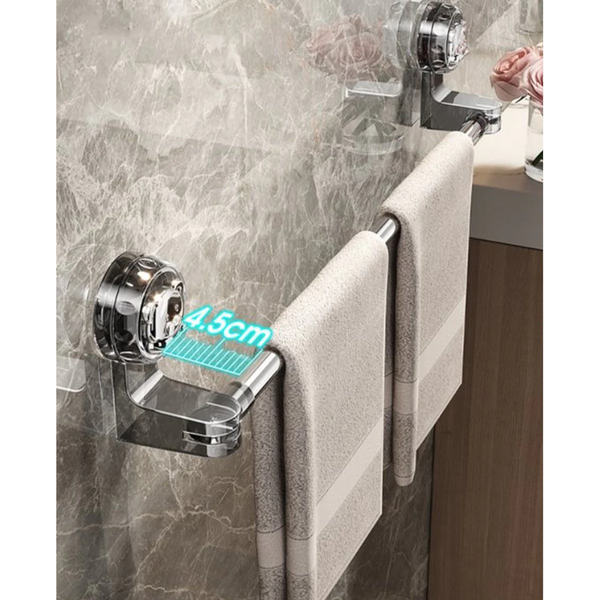 Extendable Towel Rail 30 60 Cm Bathroom Rack Suction Cup Without End Caps For Kitchen Rotating Corner Wall Mounted Towel Racks