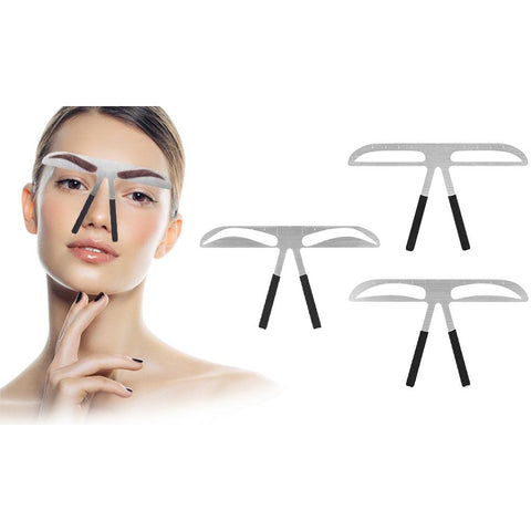 Eyebrow Ruler Permanent Tattoo Makeup Stencil Shaper Extension Kit For Beginners Press On Tattoos