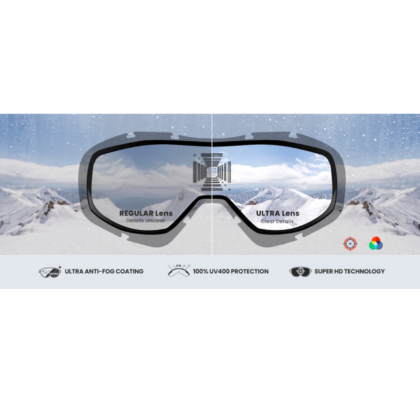 Outdoormaster Otg Ski Goggles Over Glasses Snowboard For Men Women Youth 100% Uv Protection Om 5 Sunglasses Goggles