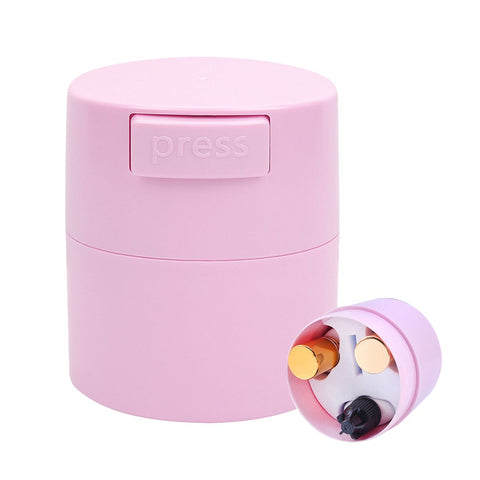 Eyelash Glue Storage Container With Compartment For Lash Adhesive Organizer Tan Eyelash Tools