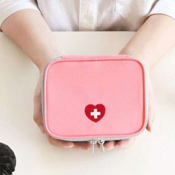 F 2016 05 26 Portable Medical Kit Storage Bag For Travelling Business Trip Pink Kits & Bags