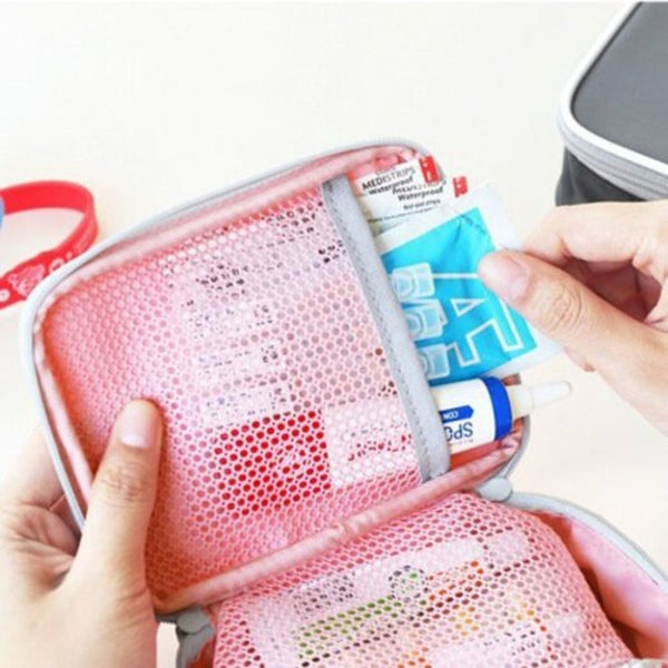 F 2016 05 26 Portable Medical Kit Storage Bag For Travelling Business Trip Pink Kits & Bags