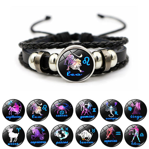 Veile Studios Gem Fashion Creative Leather Weaving Beaded Bracelet For Jewellery Bracelets