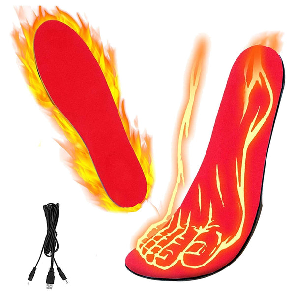 Usb Heated Shoes Can Be Cut Winter Warm Heating Pad Feet For Insoles