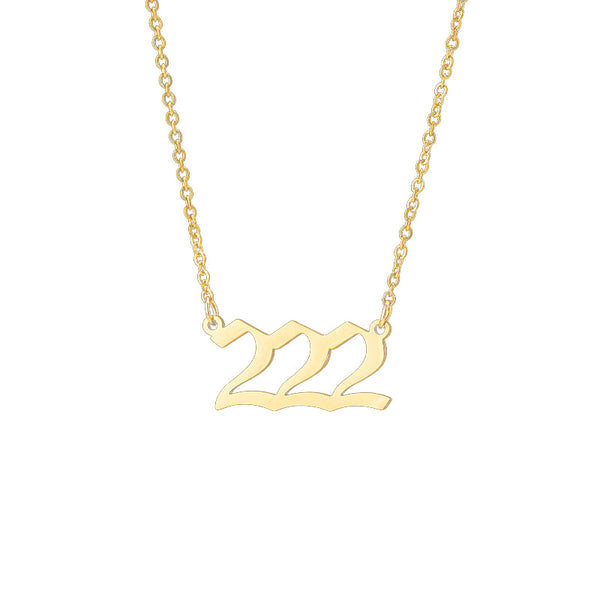 Personalized Angel Number 111 999 Stainless Steel Non Fading Pendant Necklace Necklaces & Pendants