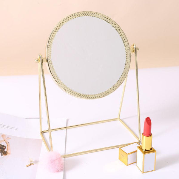 Golden Makeup Mirror Decor Desktop Table Makeup Mirrors