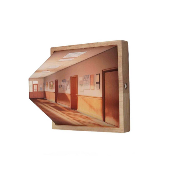 3D Illusion Night Light Gallery Bedside Picture Style Modern Simulate Sunshine Drawing Night Lights