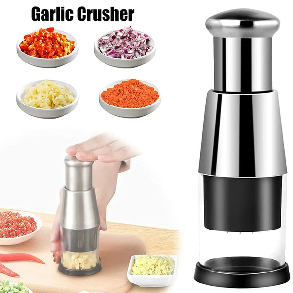 Garlic Crusher Onion Chopper Multipeler Vegetables Manual Press Machine Squeezer Kitchen Gadget Peelers & Slicers