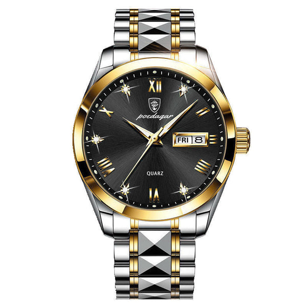 Veile Studios Waterproof Luminous Double Calendar Men's Wrist Watch Jewelry Watches