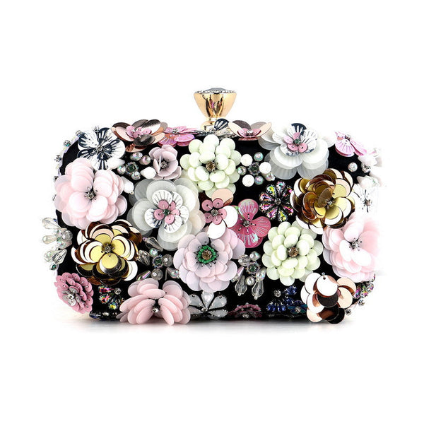 Flower Evening Clutch Bag Handbag Women's Accessories