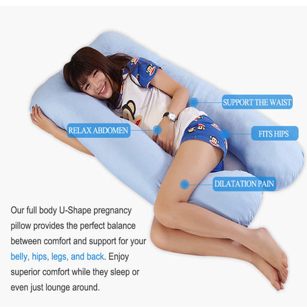 Summer Sleeping Support Pillow For Pregnant Women U Shape Maternity Pregnancy Ice Silk Pillows
