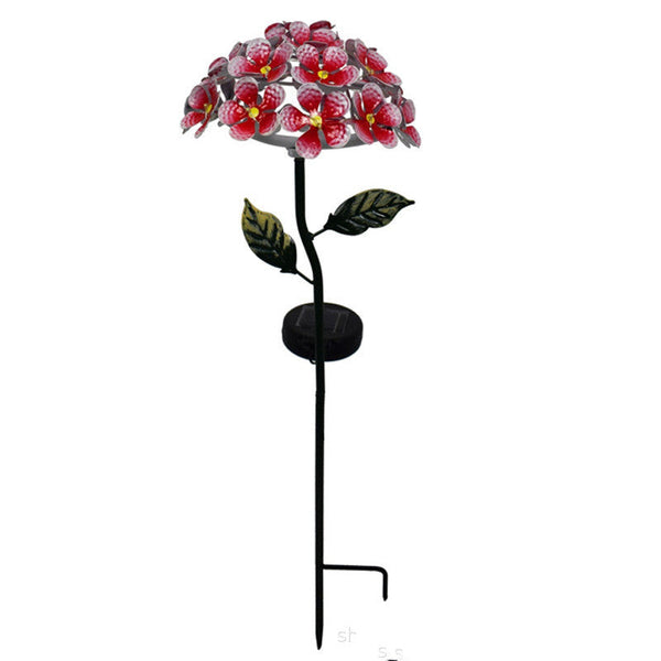Artificial Hydrangea Flower Led Solar Light Garden Lighting Decorative Lighting
