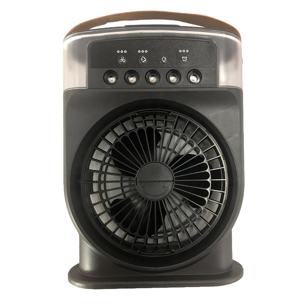 Usb Air Conditioner Cooling Fan With 5 Sprays 7 Color Light 600Ml Water Tank Mist Cooler Humidifiers Portable Air Conditioners