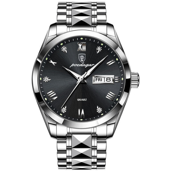 Veile Studios Waterproof Luminous Double Calendar Men's Wrist Watch Jewelry Watches