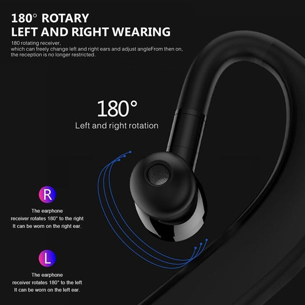 F680 Wire Less Bt Sports Headphones Circumferential Ear Hanging Design Compatible With Android / Ios Black Headsets & Earpieces