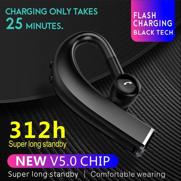 F680 Wire Less Bt Sports Headphones Circumferential Ear Hanging Design Compatible With Android / Ios Black Headsets & Earpieces