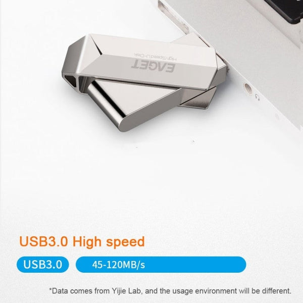 F70 64Gb High Speed Usb 3.0 360 Degree Rotating Zinc Alloy Disk