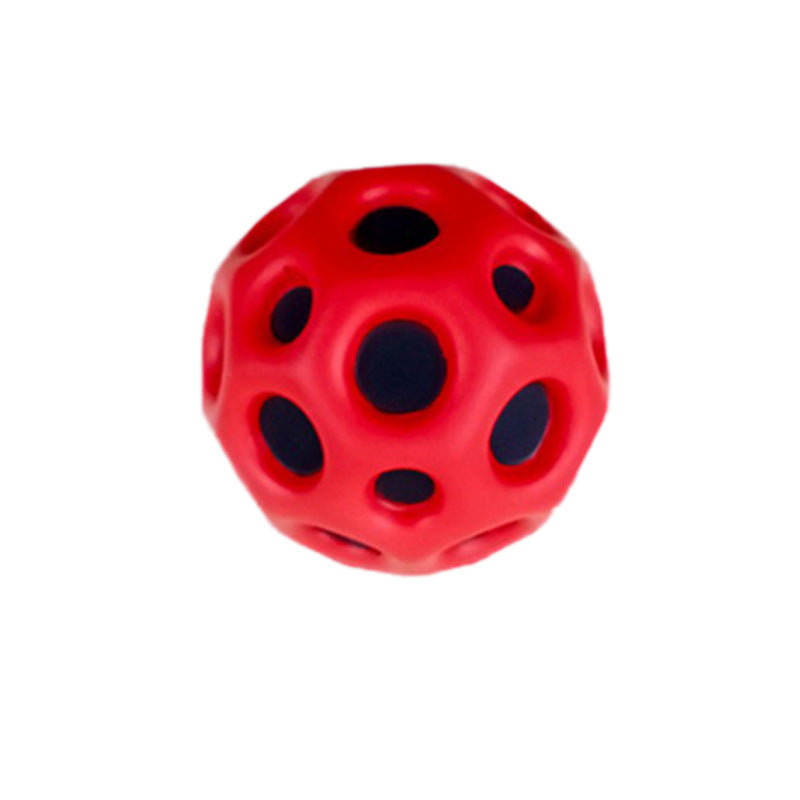 Hole Ball Soft Bouncy Anti-Fall Moon Shape Porous Kids Indoor Outdoor Toy Ergonomic Design