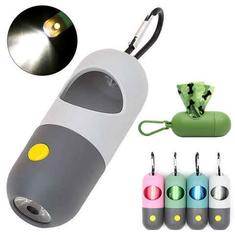 Led Light Pet Waste Bag Dispenser For Dogs Cats With Poop Scooper And Bags Pooper Scooper & Bags