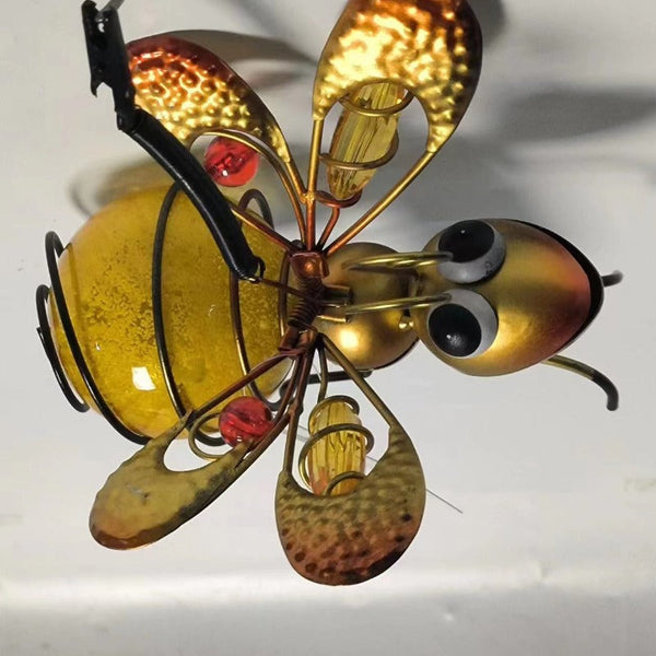 Wall Hanging Decoration Crafts Wrought Iron Ant Home Blue Red Yellow Wing Wall Art