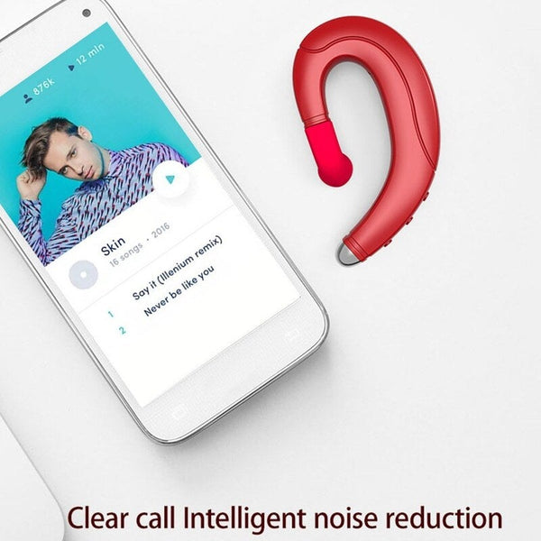 F88 Bluetooth 5.0 Headphones Business Wireless Earphone Handsfree Headset With Mic Earbuds Mini Smart Red Headsets