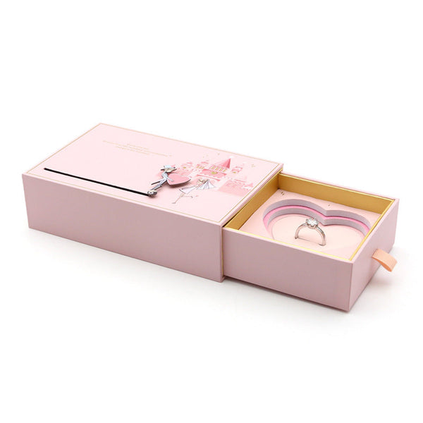 Veile Studios Love Castle Jewellery Box Ring Necklace Storage Organising Jewelry Pink Jewellery Boxes