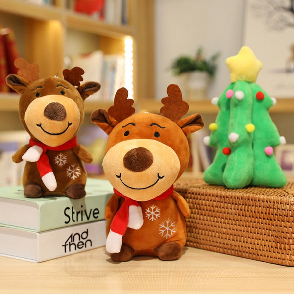 Santa Doll Plush Toy Elk Christmas Tree Gift Decoration Ornaments Festive Seasonal Decorations