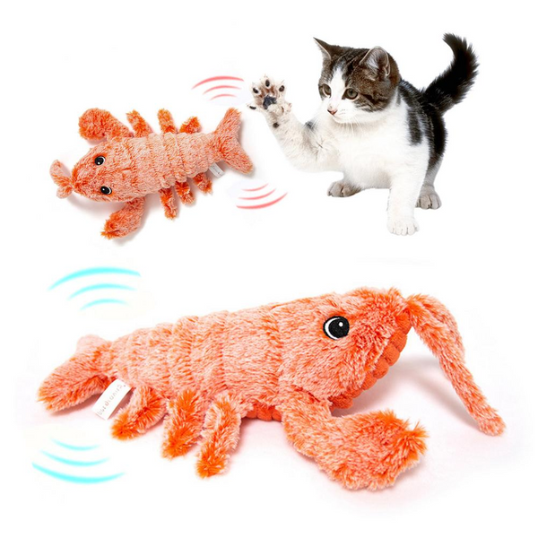 Usb Rechargeable Funny Jumping Lobster Cat Toy Cat Toys