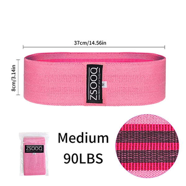 Fabric Booty Resistance Bands Hip Circle Exercise Cotton Thigh Butt Squat Fitness Rubber Elastic Workout Glute Loop Resistance Trainers