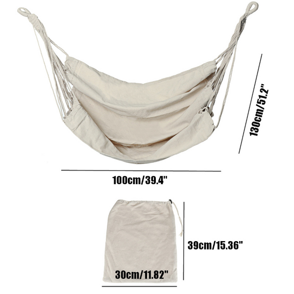 Fabric Hanging Chair 120Kg Max Load Outdoor Garden Seat Swing Seats