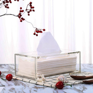 Transparent Acrylic Tissue Box Cover Modern Home Decor