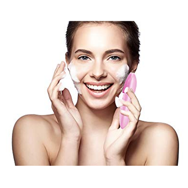 Wireless Facial Cleansing Brush Face Massager Silicone Cleaner Exfoliator Black Facial Cleansing Devices