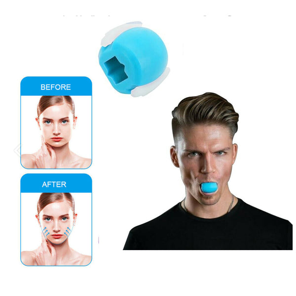 Facial Exerciser Exercise Ballneck Toner3 Stage Mandibular Exerciser Jaw Trainer Blue Exercise Balls
