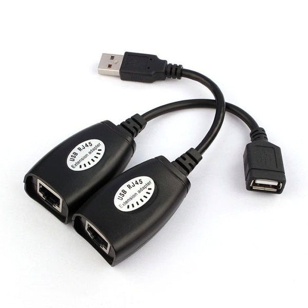 Usb Extension Extender Adapter Up To 150Ft Using Cat5 Rj45 Lan Cable Usb Cables Hubs & Adapters