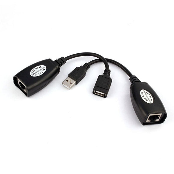 Usb Extension Extender Adapter Up To 150Ft Using Cat5 Rj45 Lan Cable