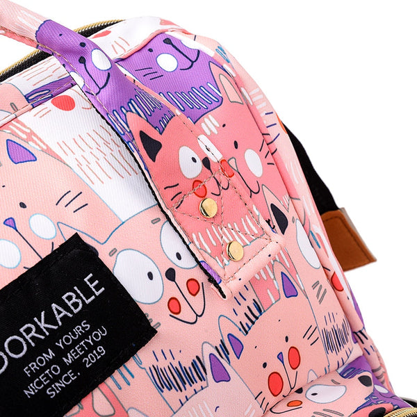 Cute Colourful Multifunctional Backpack Nappy Bag Nappy Bags