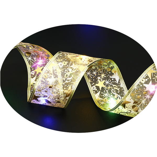 Product Information: Fairy Lights String Christmas Ribbon Bow Tie Seasonal Decorations