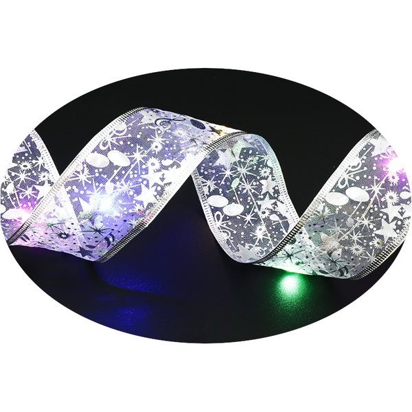 Product Information: Fairy Lights String Christmas Ribbon Bow Tie Seasonal Decorations