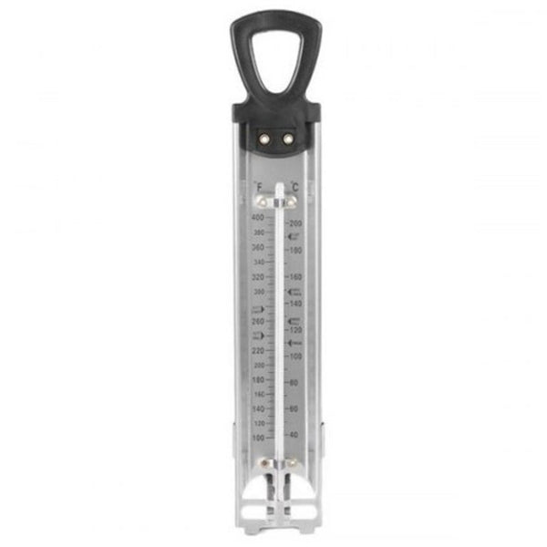 Family Kitchen Hanging Thermometer Fahrenheit Celsius Scale Dual Display Silver