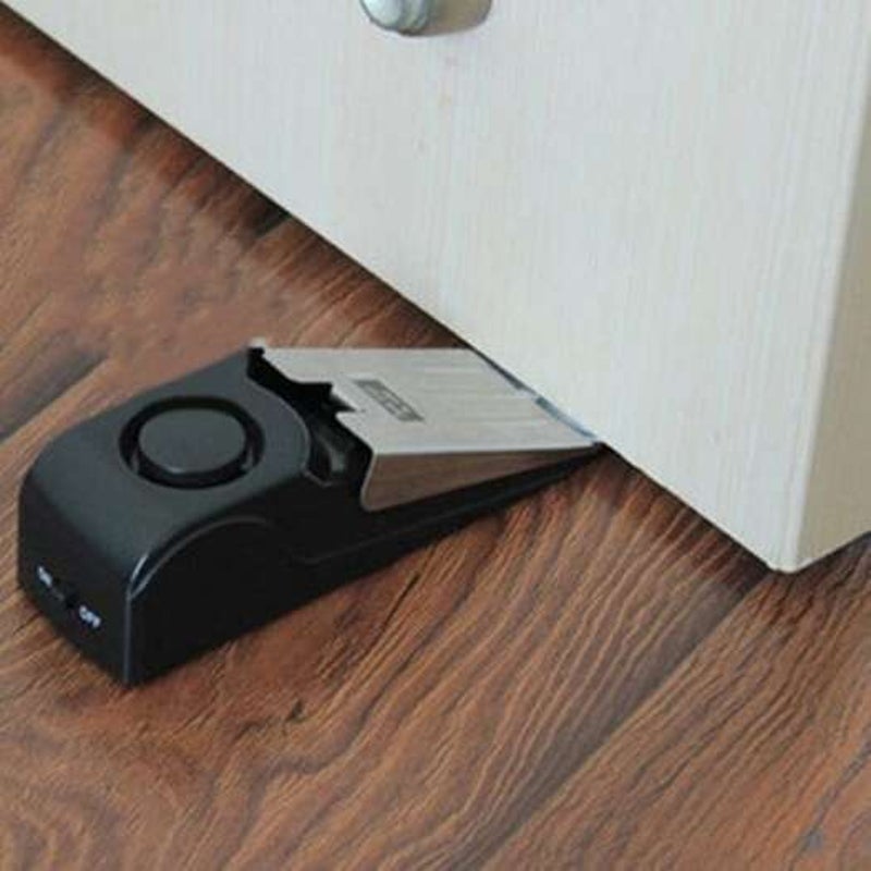 Family Personal Protective Portable Anti Theft Alarm Smart Door Lock Stop Black Smart Door Locks