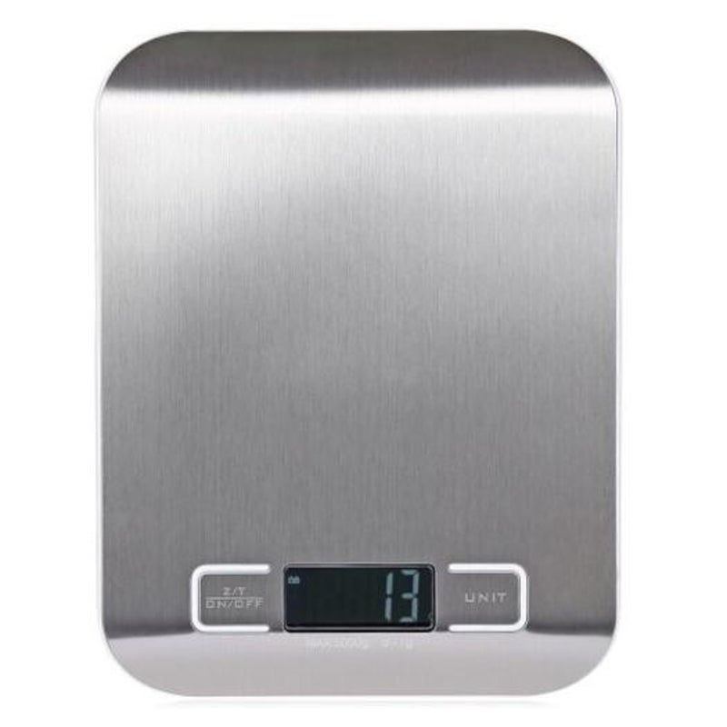 Famirosa 5000G / 1G Digital Lcd Electronic Scale Kitchen Tool Silver Kitchen Scales