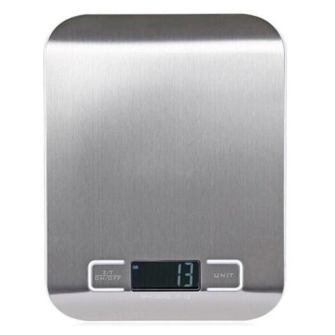Famirosa 5000G / 1G Digital Lcd Electronic Scale Kitchen Tool Silver