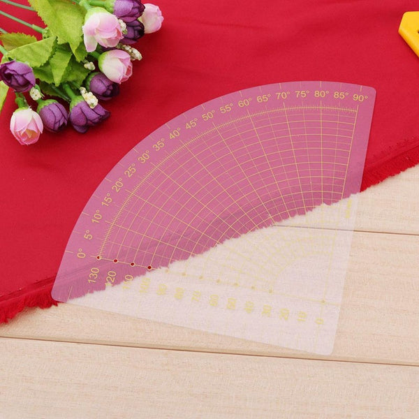 Fan Shape Ruler Foot Seam Patchwork Diy Sewing Measuring Scrapbook Tool Quilting Tools & Equipment