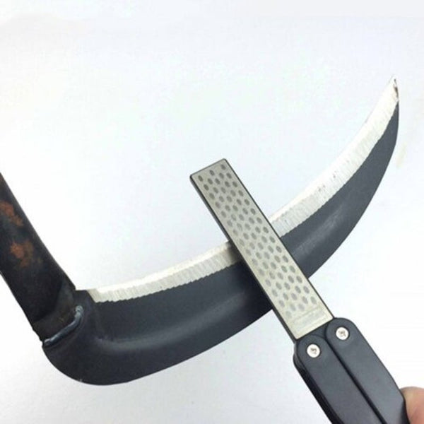 Fan Shaped Diamond Double Sided Outdoor Tool Portable Knife Sharpener Multi A